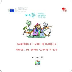 Vademecum HANDBOOK OF GOOD NEIGHBORLY - Pratiche di raccolta e riciclo - Fast Track Integration