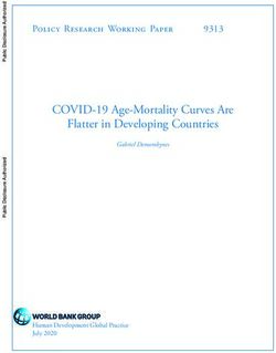 COVID-19 Age-Mortality Curves Are Flatter in Developing Countries - World Bank Document