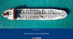 Q2 2021 RESULTS TELECONFERENCE