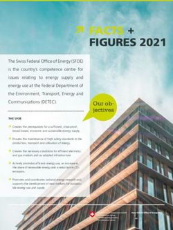 FACTS + FIGURES 2021 Our ob- jectives