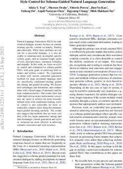 Style Control for Schema-Guided Natural Language Generation