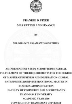 FRANKIE D. FIXER MARKETING AND FINANCE - BY MR. KRAIVIT ASSAWAWONGSATHIEN AN INDEPENDENT STUDY SUBMITTED IN PARTIAL FULFILLMENT OF THE ...