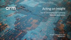 Acting on Insight Tips for developing and optimizing scientific applications 28/06/2019 - VI-HPS