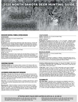 2020 NORTH DAKOTA DEER HUNTING GUIDE - North Dakota Game ...