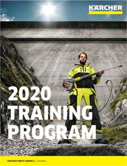 TRAINING PROGRAM 2020 - kaercher-media.com