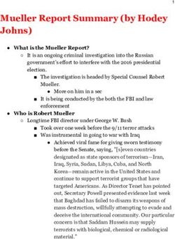 Mueller Report Summary (by Hodey Johns) - We Are Libertarians