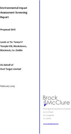 Environmental Impact Assessment Screening Report - St. Teresa's ...