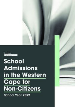 School Admissions in the Western Cape for Non-Citizens - School Year 2022