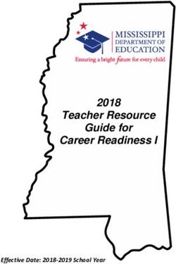 Teacher Resource Guide for Career Readiness I 2018 - Effective Date: 2018-2019 School Year