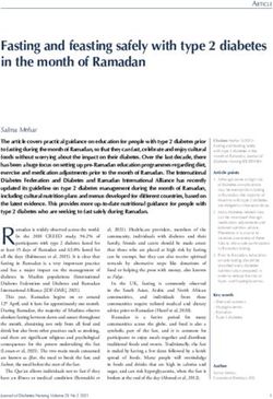 Fasting and feasting safely with type 2 diabetes in the month of Ramadan