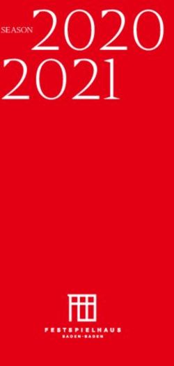 2021 SEASON 2020 - Festspielhaus Baden-Baden