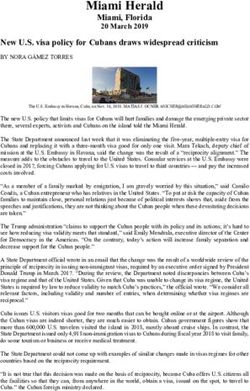 Miami Herald Miami, Florida - 20 March 2019 - U.S.-Cuba Trade and Economic Council