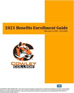 2021 Benefits Enrollment Guide - Plan year 9/1/2021 8/31/2022 - Cowley College