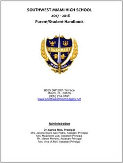 SOUTHWEST MIAMI HIGH SCHOOL 2017 - 2018 Parent/Student Handbook