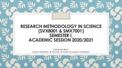 RESEARCH METHODOLOGY IN SCIENCE (SVX8001 & SMX7001) SEMESTER I, ACADEMIC SESSION 2020/2021 - Sabariah Basir Senior Librarian & Faculty of Science ...