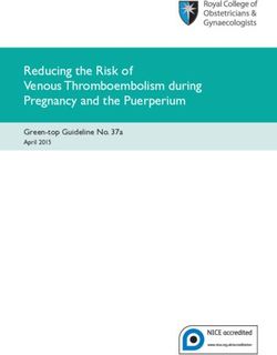 Reducing the Risk of Venous Thromboembolism during Pregnancy and the Puerperium - Green-top Guideline No. 37a