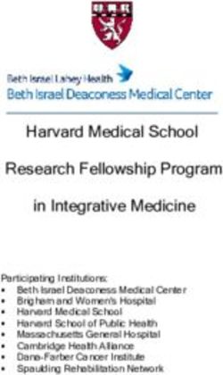 Harvard Medical School Research Fellowship Program in Integrative Medicine