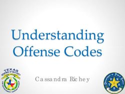 Understanding Offense Codes - Cassandra Richey - Texas.gov