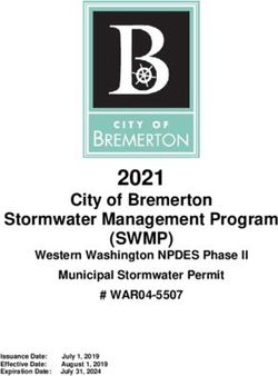 2021 (SWMP) City of Bremerton Stormwater Management Program - # WAR04-5507 Western Washington NPDES Phase II
