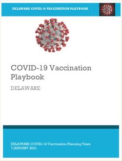 COVID-19 Vaccination Playbook - DELAWARE - DELAWARE COVID-19 VACCINATION PLAYBOOK - Delaware's Coronavirus ...