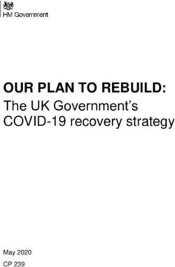 OUR PLAN TO REBUILD: The UK Government's COVID-19 recovery strategy - CP 239 May 2020