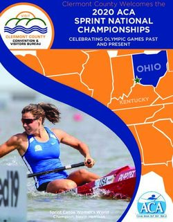 SPRINT NATIONAL CHAMPIONSHIPS - 2020 ACA Clermont County Welcomes the CELEBRATING OLYMPIC GAMES PAST