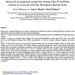Increased menopausal symptoms among Afro-Colombian women as assessed with the Menopause Rating Scale