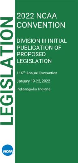 2022 NCAA CONVENTION DIVISION III INITIAL PUBLICATION OF PROPOSED LEGISLATION - January 19-22, 2022