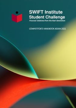 SWIFT Institute Student Challenge - COMPETITOR'S HANDBOOK ASEAN 2021