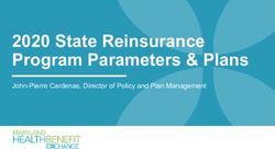2020 State Reinsurance Program Parameters & Plans - John-Pierre Cardenas, Director of Policy and Plan Management