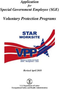 Voluntary Protection Programs - Application Special Government Employee (SGE) for - OSHA