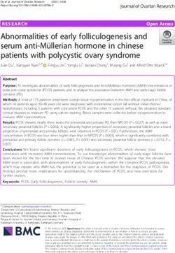 Abnormalities of early folliculogenesis and serum anti-Müllerian hormone in chinese patients with polycystic ovary syndrome