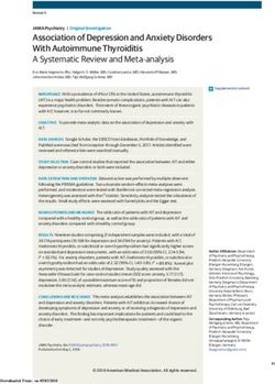 Association of Depression and Anxiety Disorders With Autoimmune Thyroiditis A Systematic Review and Meta-analysis