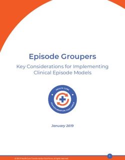 Episode Groupers Key Considerations for Implementing Clinical Episode Models - January 2019 - Health Care Transformation Task Force