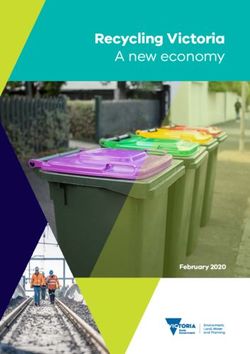 Recycling Victoria A new economy - February 2020 - Victorian Government