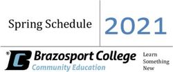Spring Schedule 2021 Learn Something New - Brazosport College
