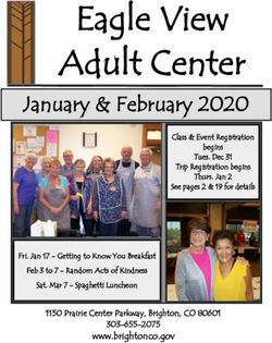 Eagle View Adult Center - January & February 2020 - City of Brighton