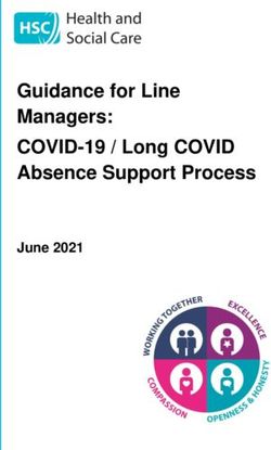 Guidance for Line Managers: COVID-19 / Long COVID Absence Support Process - June 2021