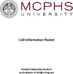 I-20 Information Packet - Students Beginning Study in an Academic or Bridge Program - Massachusetts College of Pharmacy ...