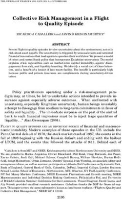 Collective Risk Management in a Flight to Quality Episode