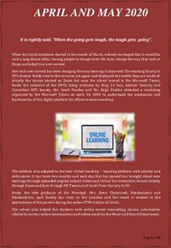 APRIL AND MAY 2020 - Delhi Public School Greater Noida