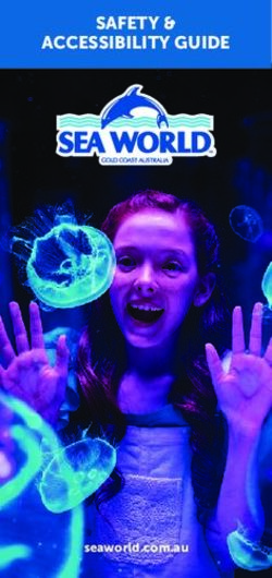 SAFETY & ACCESSIBILITY GUIDE - seaworld.com.au - Sea World