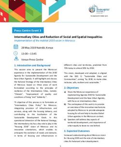 Press Centre Event 3 Intermediary Cities and Reduction of Social and Spatial Inequalities - UN-Habitat