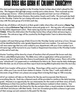 HOW DOES VBS WORK AT CALVARY CHURCH???