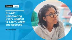 Pre-AP : Empowering Every Student to Learn, Grow, and Succeed - NCAPP 10/1/19