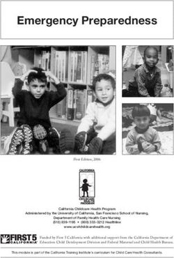 Emergency Preparedness - California Childcare Health Program