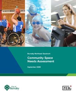 Community Space Needs Assessment - Burnaby Northeast Quadrant September 2020 - RC Strategies