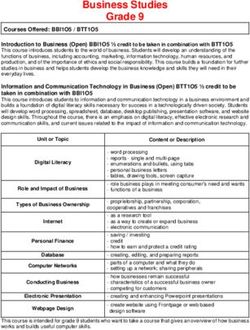 Business Studies - Saunders Secondary School