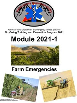 Module 2021-1 Farm Emergencies - On-Going Training and Evaluation Program 2021 - Yakima County Fire District 5
