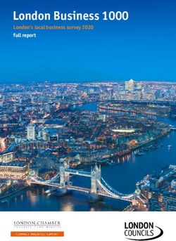 London Business 1000 London's local business survey 2020 full report - London Chamber of Commerce